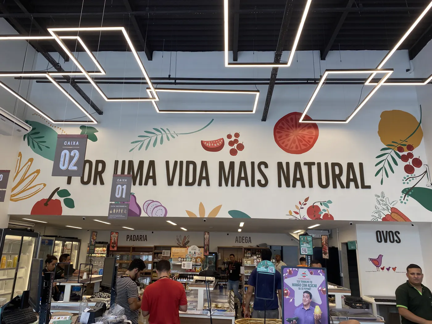 Área dos caixas